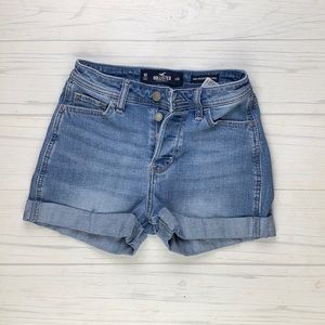 Hollister high rise boyfriend denim short